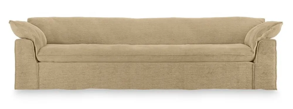 Superprijs Hkliving Nomad bank - 305 cm-Royal velvet, Cream