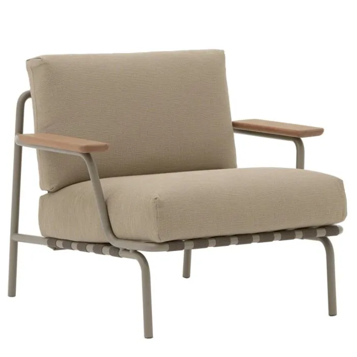 muuto Settle Outdoor lounge chair-Taupe Hoge Kwaliteit