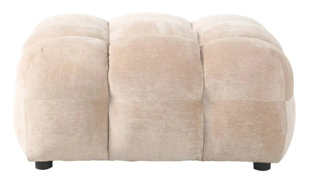 Dutchbone Hackman hocker-Velours beige Betrouwbaar