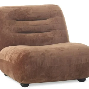 Betrouwbaar Dutchbone Wyatt loungestoel-Velours Cognac