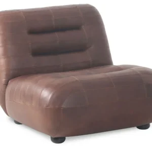 Must-Have Dutchbone Wyatt loungestoel-Leather Chocolate