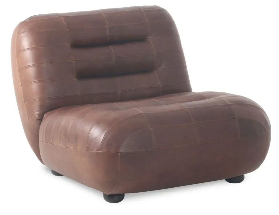 Must-Have Dutchbone Wyatt loungestoel-Leather Chocolate
