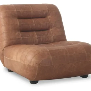 Dutchbone Wyatt loungestoel-Leather Cognac Direct Beschikbaar