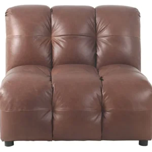 Dutchbone Hackman bank element - 1-zits-Leather Chocolate Superprijs