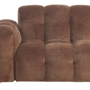 Dutchbone Hackman bank element - hoek-Velours Cognac-Links Direct Beschikbaar