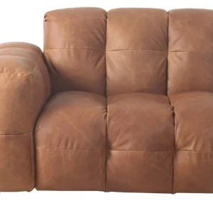 Dutchbone Hackman bank element - hoek-Leather Cognac-Links Bestseller