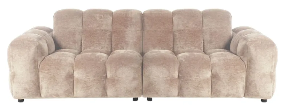 Favoriet Dutchbone Hackman 3-zits bank-Velours beige