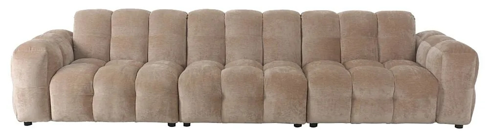 Rechtstreeks Van De Fabrikant Dutchbone Hackman 4,5 zits bank-Velours beige
