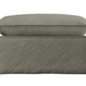 HKliving Nomad hocker-Linen, Army Green Bestseller