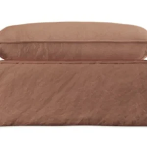 HKliving Nomad hocker-Linen, Dusty rose Superprijs