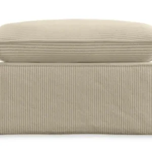 Koop Online HKliving Nomad hocker-Corduroy rib, Hay
