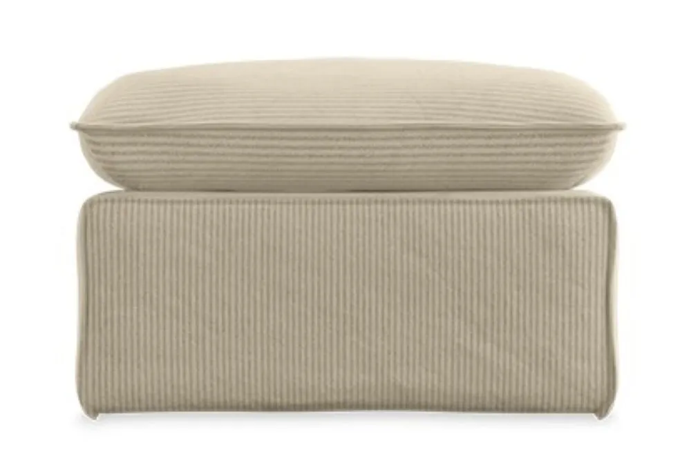 Koop Online HKliving Nomad hocker-Corduroy rib, Hay