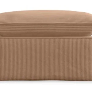 HKliving Nomad hocker-Corduroy rib, Brown Tijdelijk Beschikbaar