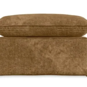 Voordeelprijs HKliving Nomad hocker-Corduroy velvet, Aged gold