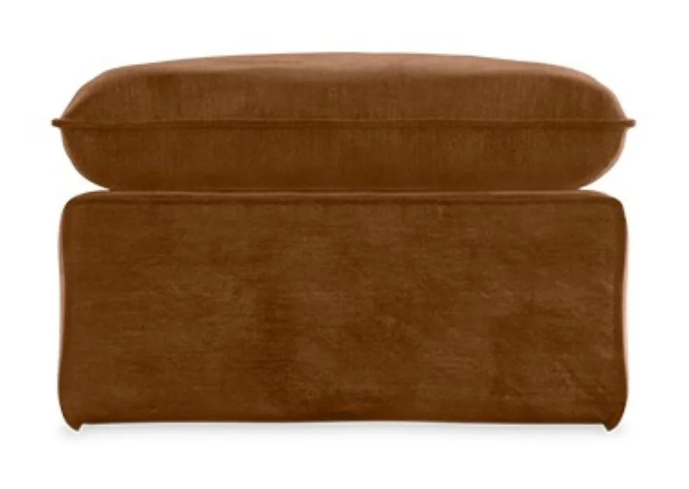 HKliving Nomad hocker-Royal velvet, Caramel Uitverkoop