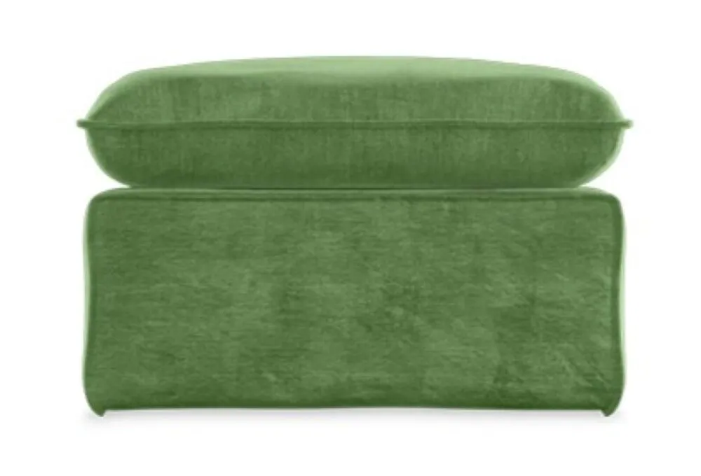 Snelle Levering HKliving Nomad hocker-Royal velvet, Green