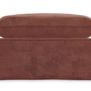HKliving Nomad hocker-Royal velvet, Magnolia Seizoensaanbieding