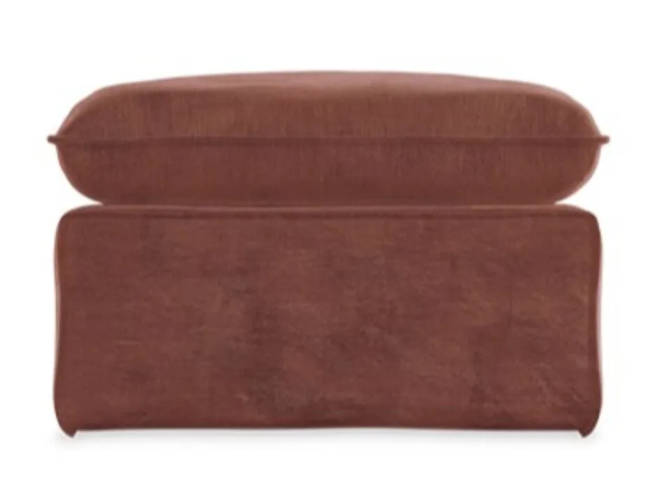 HKliving Nomad hocker-Royal velvet, Magnolia Seizoensaanbieding