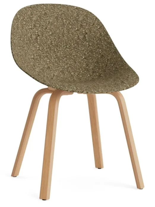 Normann Copenhagen Mat stoel - beuken onderstel-Zeewier Weekendaanbieding