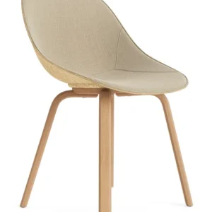 Normann Copenhagen Mat stoel - gestoffeerde zitting - beuken onderstel-Hennep/Remix 242 Exclusieve Aanbieding