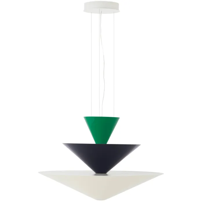 &tradition Gio LN15 hanglamp-Signal Green, Deep Blue & Ecru White Finale Uitverkoop