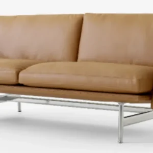 &tradition Meantime AV30 bank-Gepolijst aluminium-Noble Aniline Leather Cognac Goedkoop