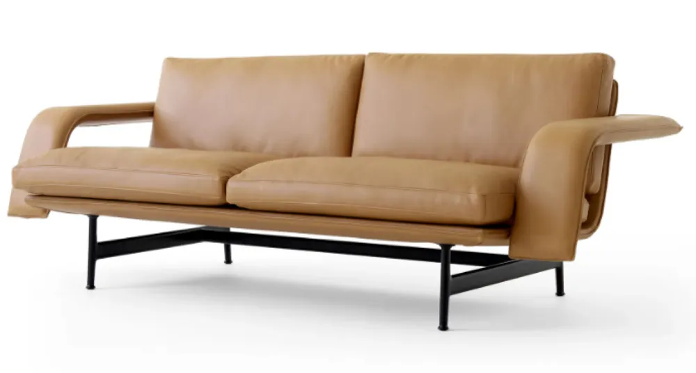 &tradition Meantime AV30 bank-Warm Black-Noble Aniline Leather Cognac Korting