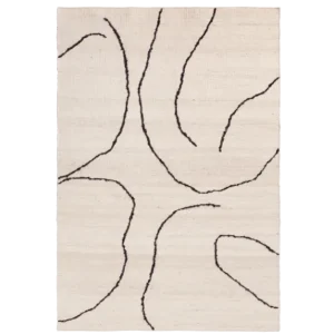 Ferm Living Gesso Jute vloerkleed-Off-White/Dark Fig-140x200 cm Koop Online