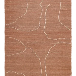 Koopje Ferm Living Gesso Jute vloerkleed-Terracotta/Off-White-200x300 cm