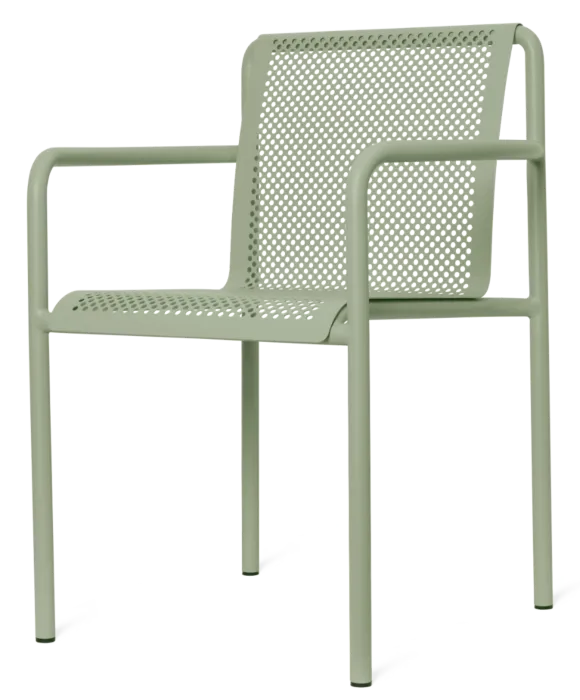Ferm Living Dapple stoel met armleuningen-Tea Green Gratis Retour