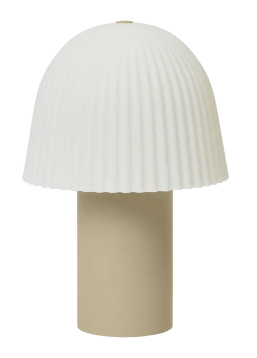 Favoriet Ferm Living Frill draagbare tafellamp-Cashmere/White