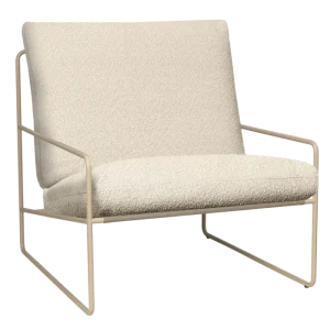Korting Ferm Living Desert 1-seater Pure Bouclé fauteuil-Cashmere