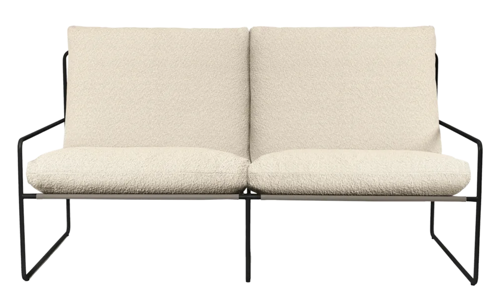 Voordeelprijs Ferm Living Desert 2-seater Pure Bouclé bank-Black