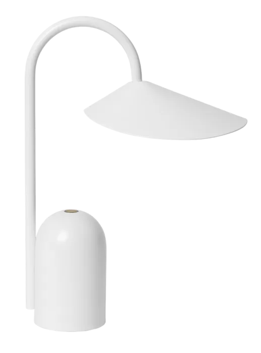 Superprijs Ferm Living Arum draagbare tafellamp-White