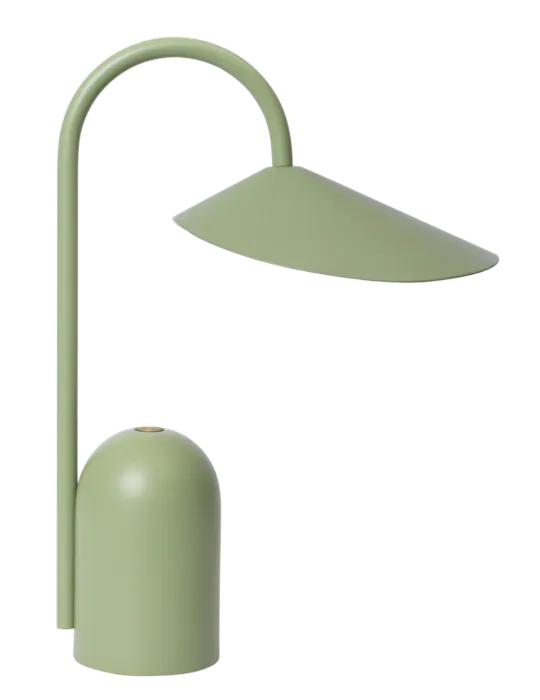 Laatste Versie Ferm Living Arum draagbare tafellamp-Tea Green