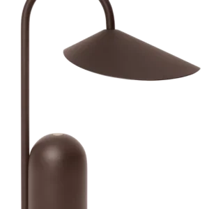 Ferm Living Arum draagbare tafellamp-Dark Chocolate Direct Beschikbaar