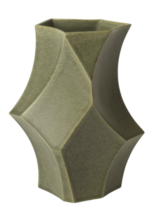 Ferm Living Cueva vaas-Dark Sage-Small Op = Op