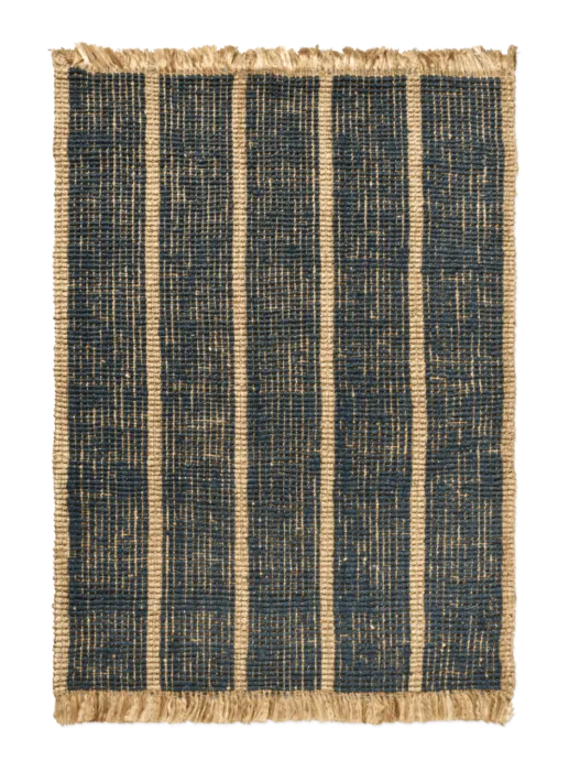 Ferm Living Athens Stripes vloerkleed-Ink Blue-140x200 cm Beperkte Voorraad