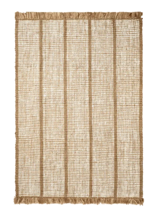 Ferm Living Athens Stripes vloerkleed-Off-white-140x200 cm Superprijs