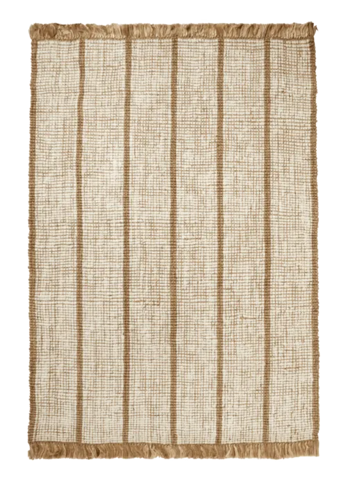 Gereduceerde Prijs Ferm Living Athens Stripes vloerkleed-Off-white-170x240 cm