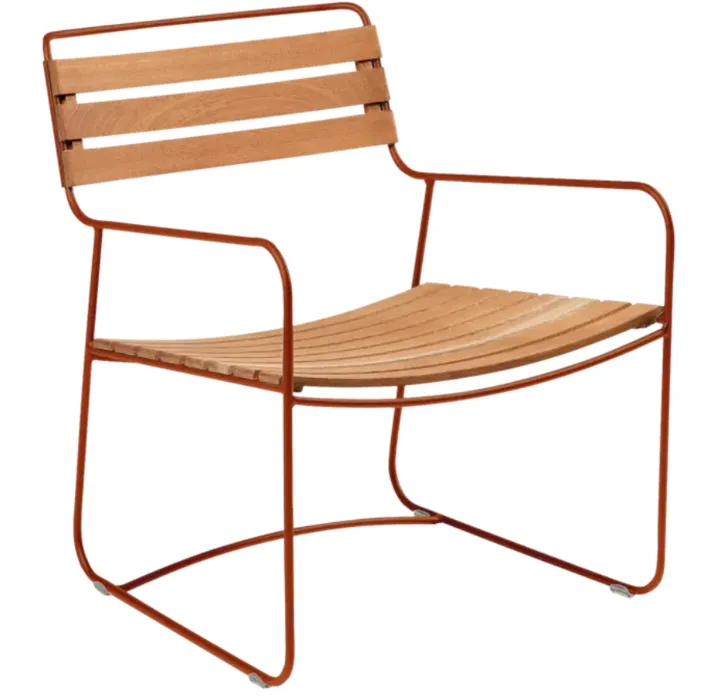 Fermob Surprising Low Teak fauteuil-Candied Orange Bestel Nu