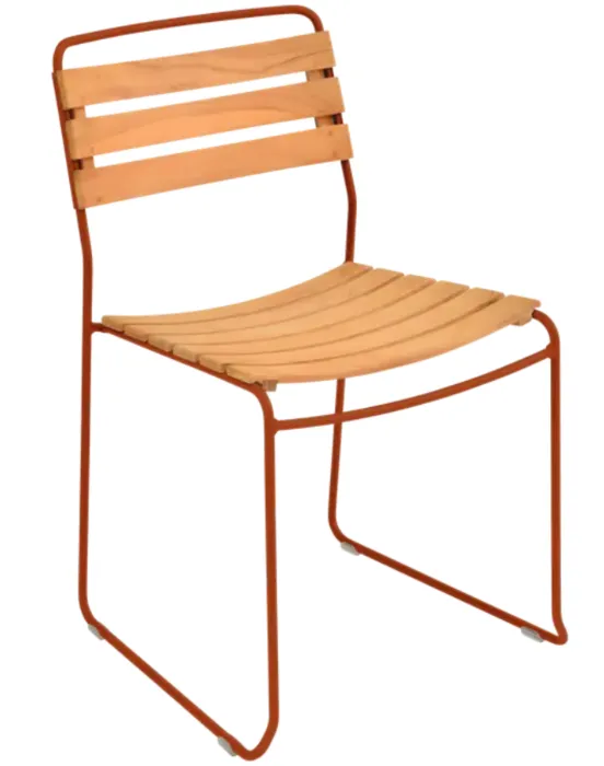 Koop Online Fermob Surprising Teak tuinstoel-Candied Orange