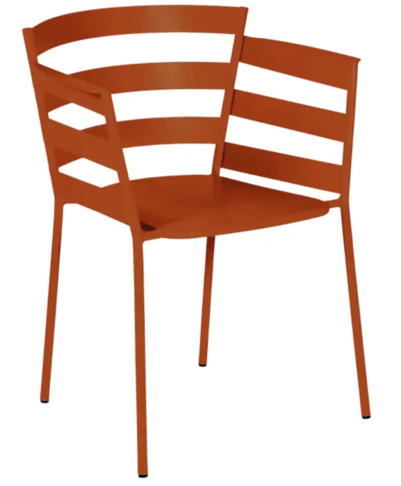 Fermob Rythmic tuinstoel met armleuning-Candied Orange Populair