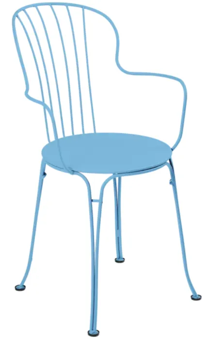 Veilige Betaling Fermob Opéra+ tuinstoel met armleuning-Maya Blue