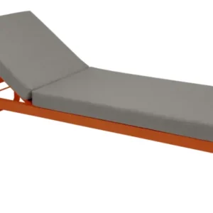 Betrouwbaar Fermob Bellevie ligbed met grey taupe zitkussen-Candied Orange