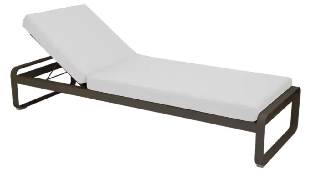 Fermob Bellevie ligbed met off-white zitkussen-Tonka Hoge Kwaliteit