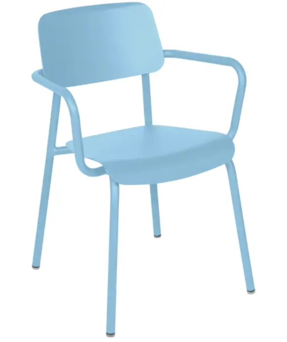 Fermob Studie tuinstoel met armleuning-Maya Blue Koop Online