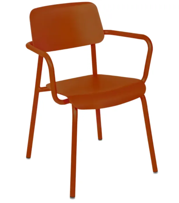 Fermob Studie tuinstoel met armleuning-Candied Orange Laatste Kans