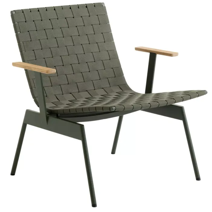 &tradition Ville AV45 tuinfauteuil met armleuningen-Bronze green Korting
