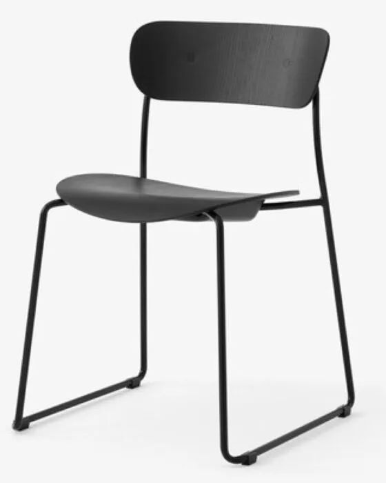 Seizoensaanbieding &tradition Pavilion AV51 stoel-Zwart gelakt